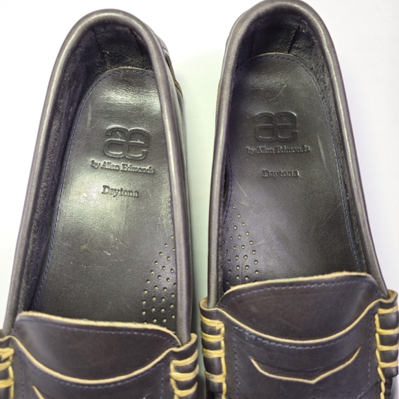 Allen Edmonds Daytona Mens 13B Daytona Gray Leather Driving Penny Loafer 50431 - Picture 5 of 14